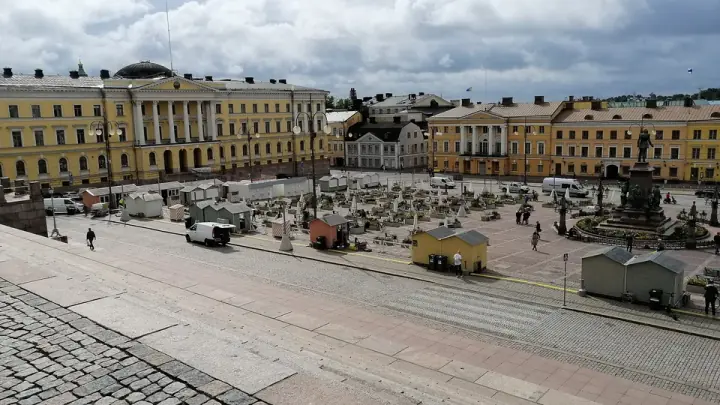 Helsingin keskusta ylhäältä kuvattuna